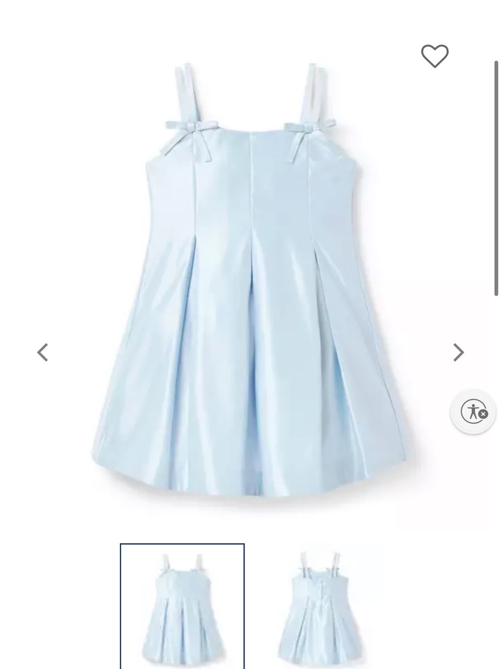 Janie and Jack 18-24 Month The Satin Pleated Party Dress